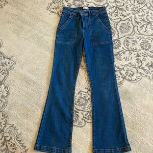 Knox Rose Blue Flare & Wide Leg Jeans
